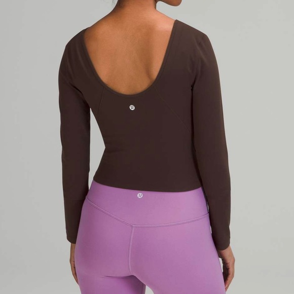 NWOT Lululemon Align Long Sleeve Shirt, French Press (Brown) - Picture 2 of 5